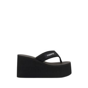 Coperni Black Polyester Platform Women's Sandals
